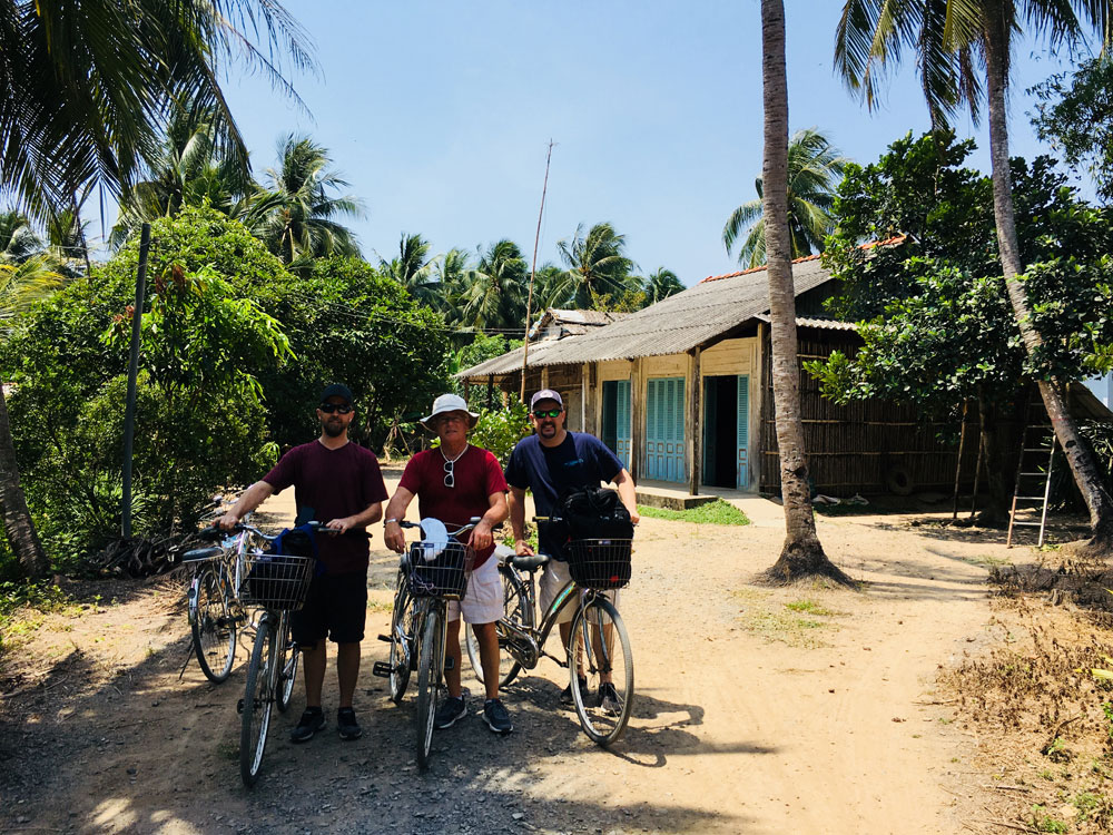 10k bike ride through the Mekong