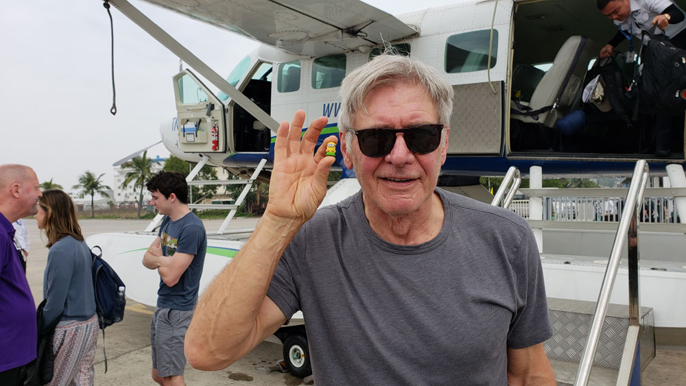 Harrison Ford was on our 10 passenger plane!
